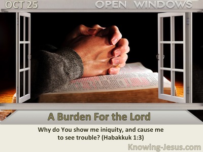 A Burden For the Lord